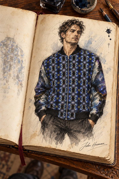 Into The Light 3 men’s bomber jacket Handbook — front