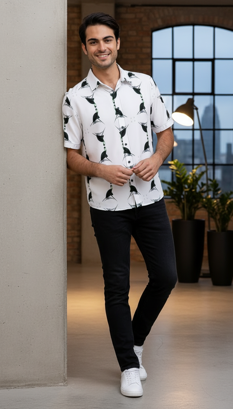 Jezebel's Tongue Mens Short Sleeve Shirt