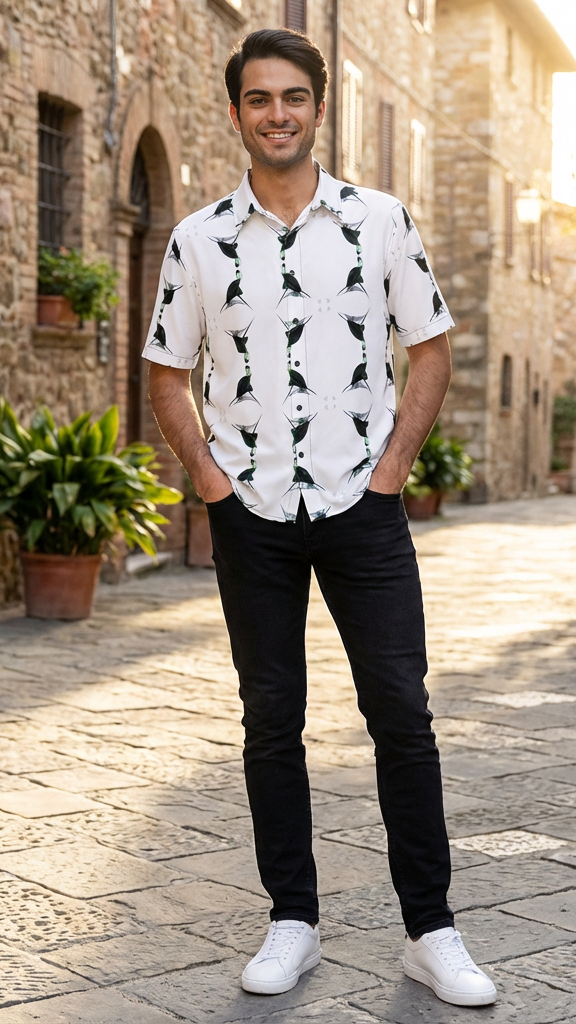 Jezebel's Tongue Mens Short Sleeve Shirt