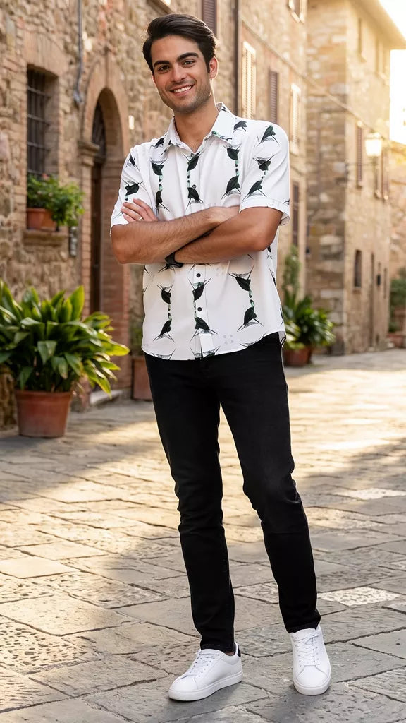 Jezebel's Tongue Mens Short Sleeve Shirt