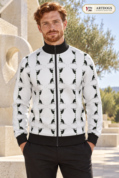 Jezebel’s Tongue Men’s Tracksuit Jacket — Authentic Design View — full front