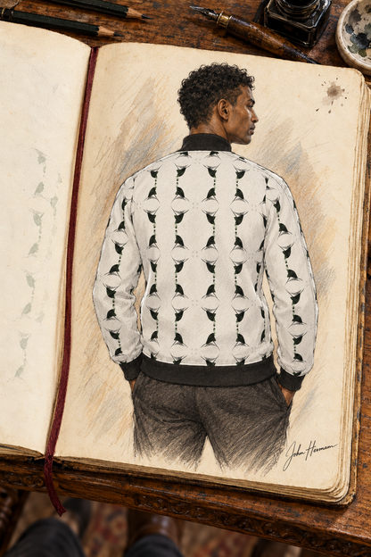 Jezebel’s Tongue Men’s Tracksuit Jacket — Designer Handbook — full back