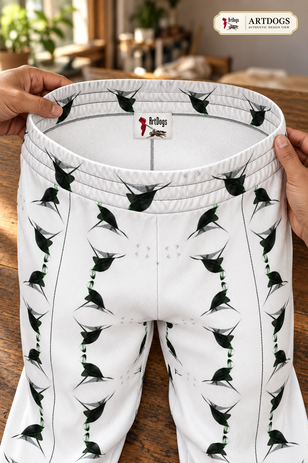 Jezebel’s Tongue Men’s Tracksuit Trousers — Authentic Design View — waistband construction