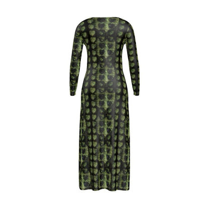 Leaves Ladies Cardigan Midi dress