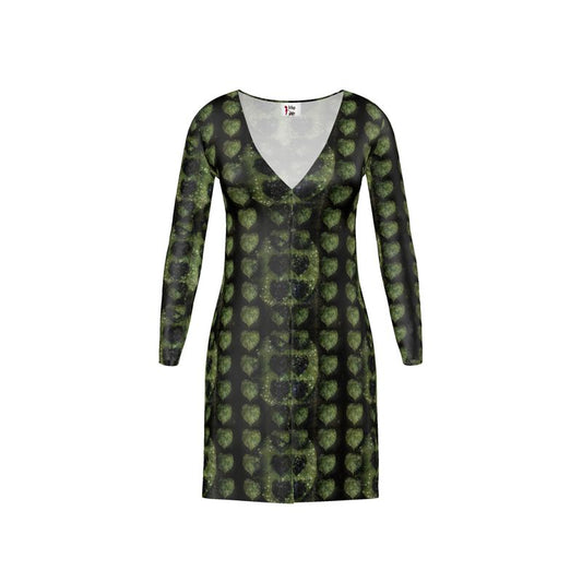 Leaves Ladies Cardigan Mini dress