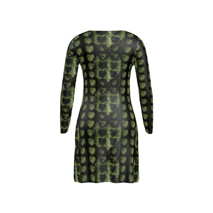 Leaves Ladies Cardigan Mini dress