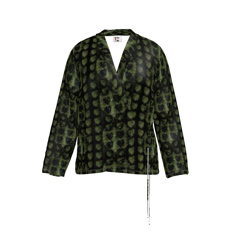 Leaves Wrap Blazer