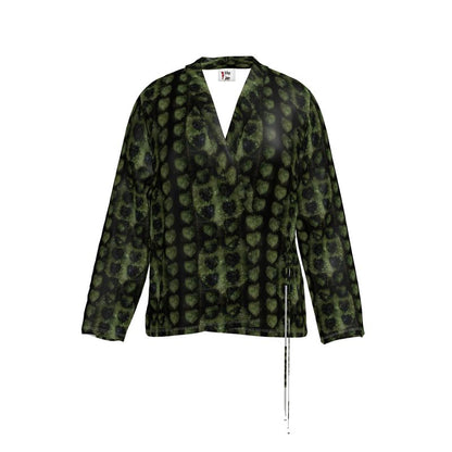 Leaves Wrap Blazer