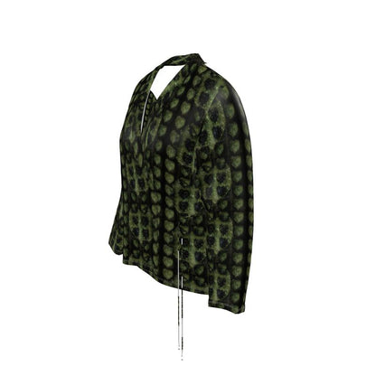 Leaves Wrap Blazer