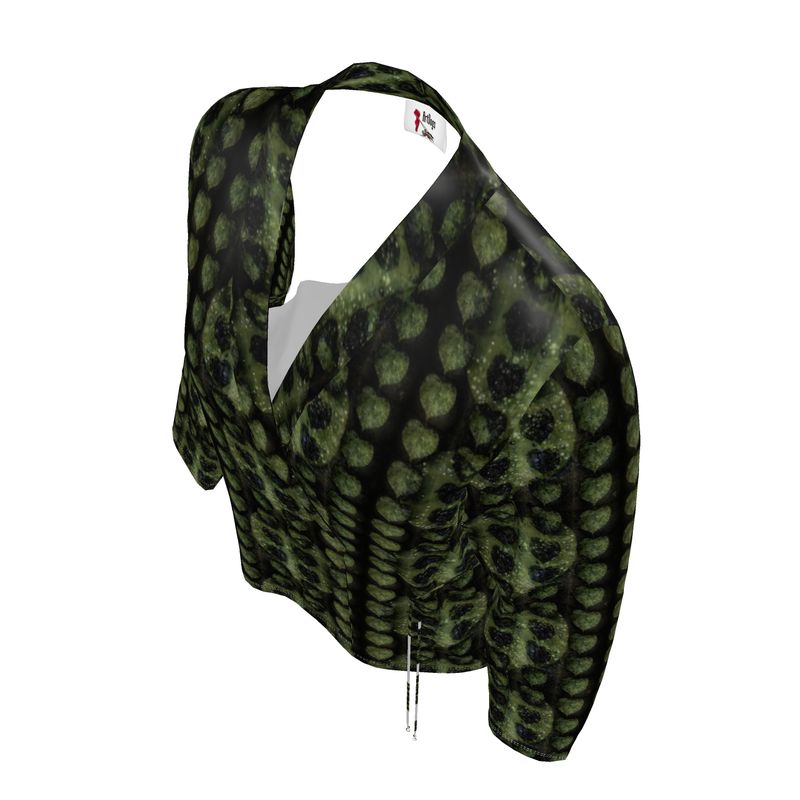 Leaves Wrap Blazer