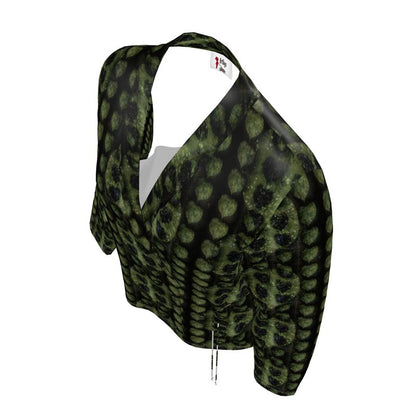 Leaves Wrap Blazer