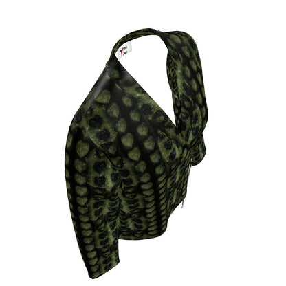 Leaves Wrap Blazer