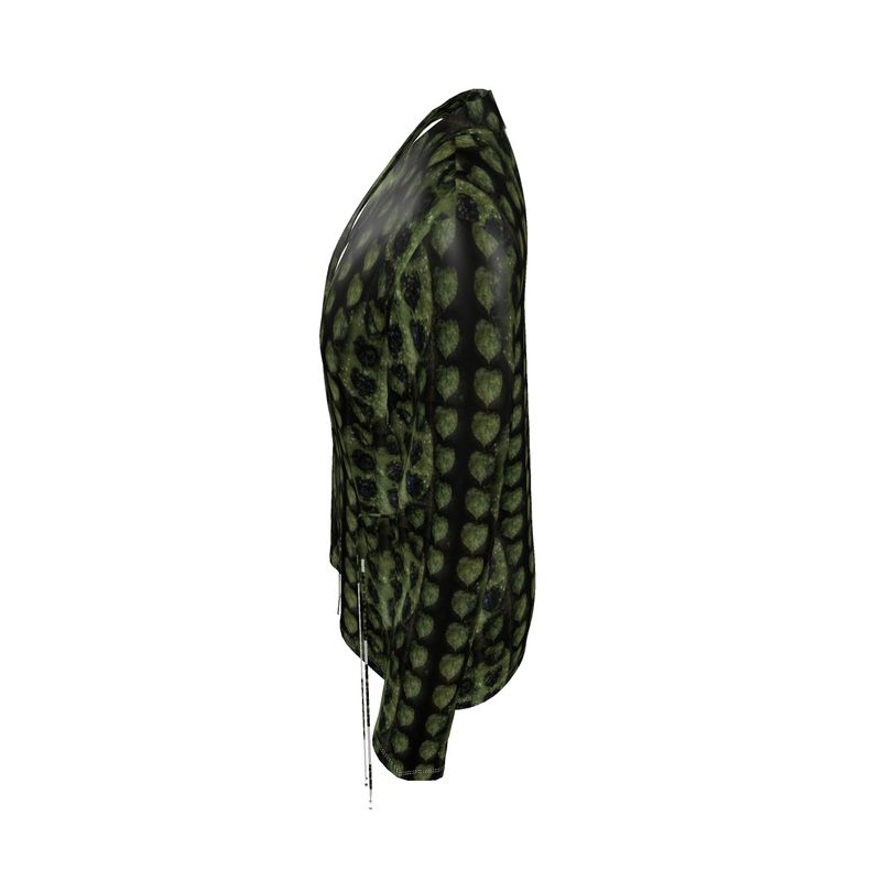 Leaves Wrap Blazer