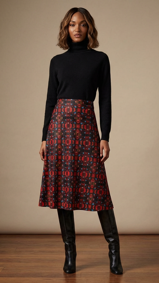 Love's Passion Calf-length Midi Skirt