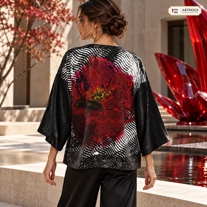 Love's Passion Kimono Jacket — A02 Authentic Design View