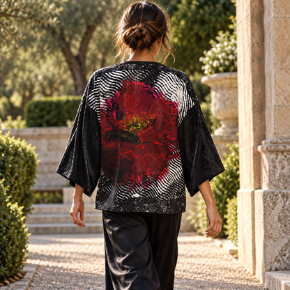 Love's Passion Kimono Jacket — F03 fashion photograph