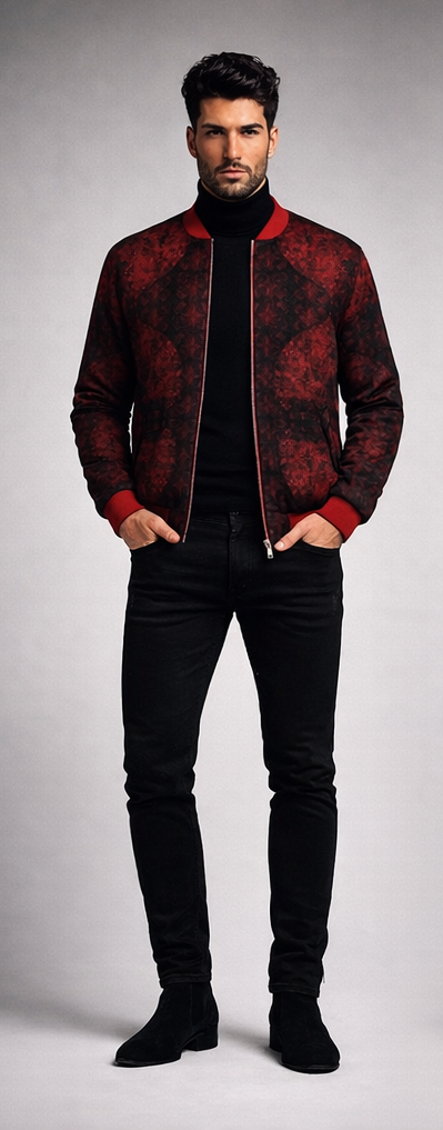 Love's Passion Mens Bomber Jacket
