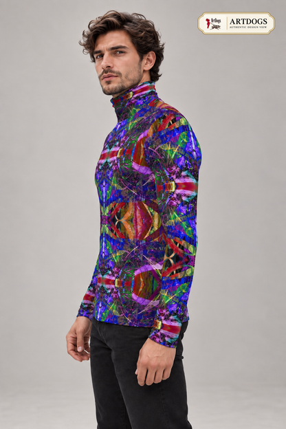 ArtDogs Metroid Prime mens slim fit roll neck — authentic A03-left