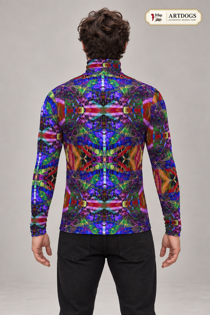ArtDogs Metroid Prime mens slim fit roll neck — authentic A04-back