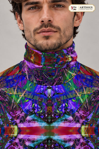 ArtDogs Metroid Prime mens slim fit roll neck — authentic A06-collar