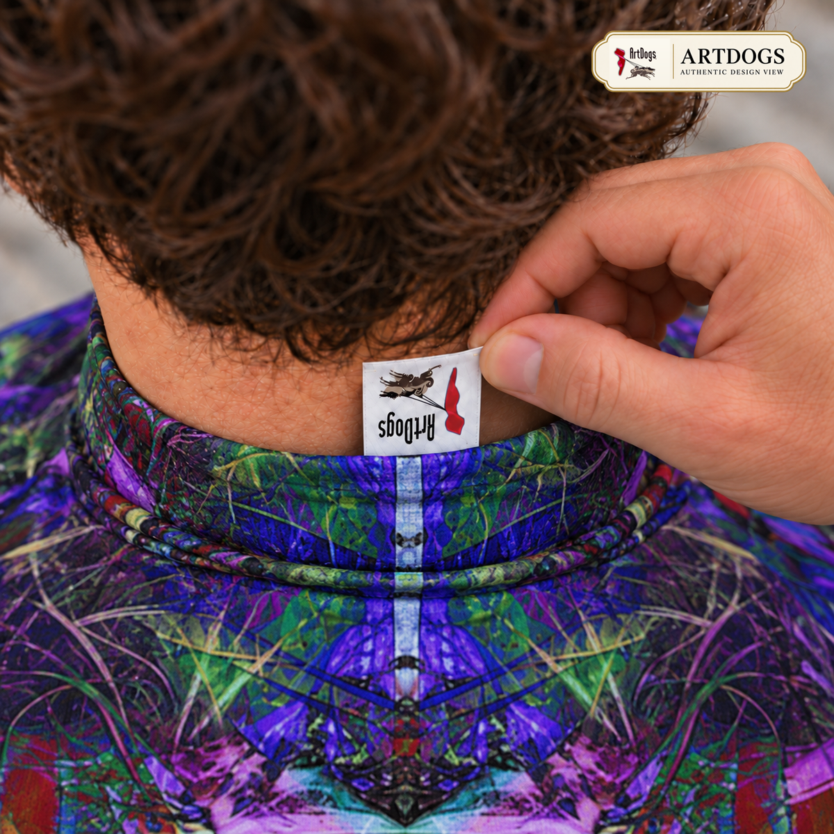 ArtDogs Metroid Prime mens slim fit roll neck — authentic A07-label-approved