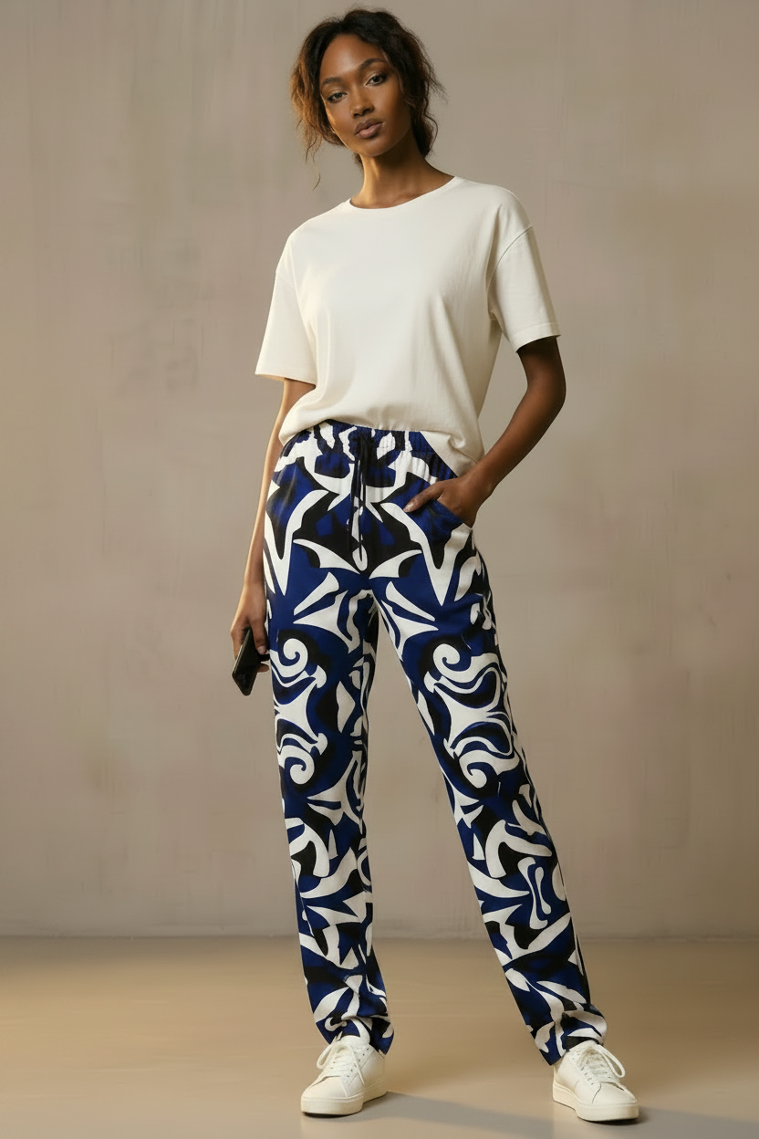 Peacock Feathers Women's Trousers