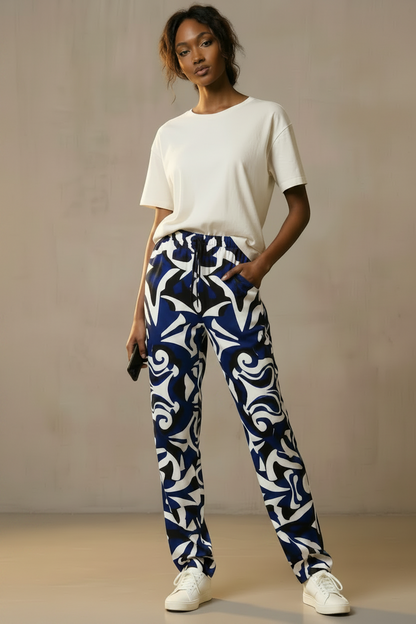 Peacock Feathers Women's Trousers