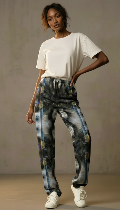 Peacock Feathers Women's Trousers