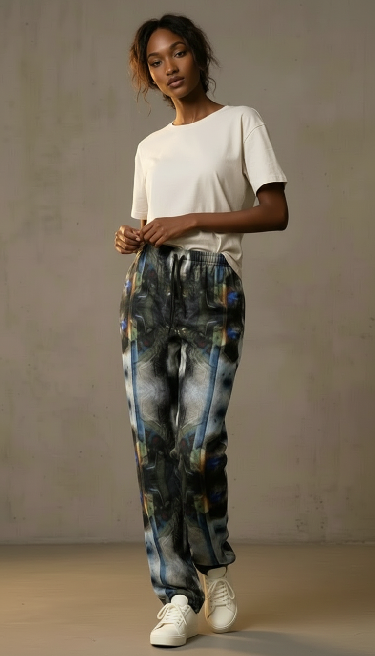Peacock Feathers Women's Trousers