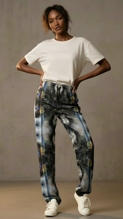 Peacock Feathers Women's Trousers