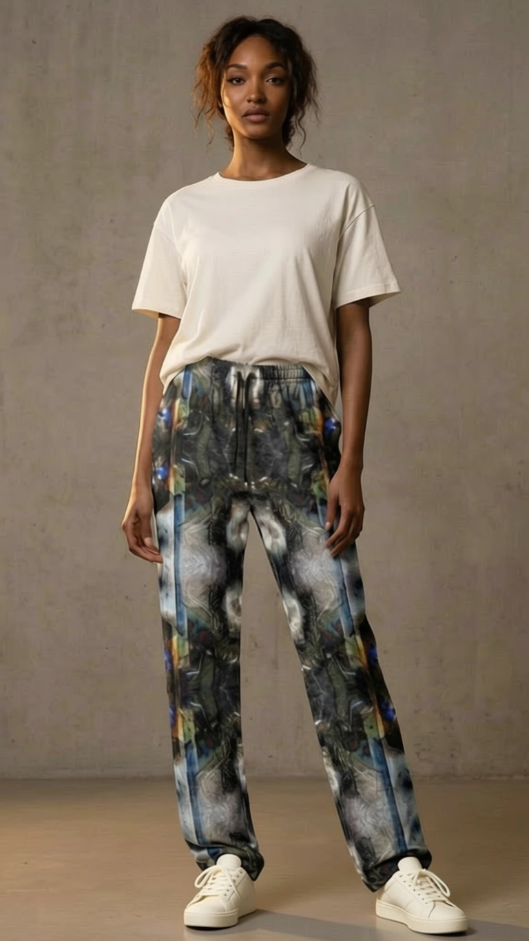 Peacock Feathers Women's Trousers
