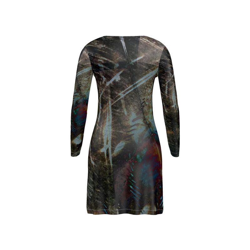 Peacock Ladies Above-the-knee Short Cardigan Mini Dress