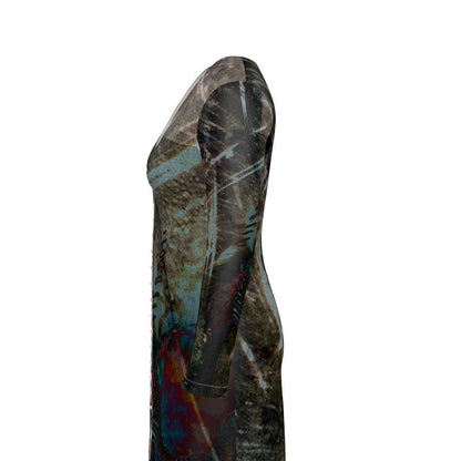 Peacock Ladies Above-the-knee Short Cardigan Mini Dress