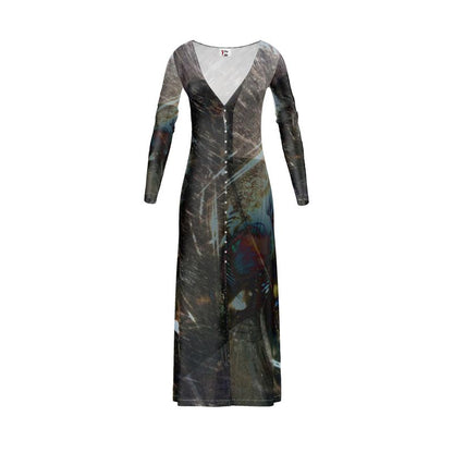 Peacock Ladies Cardigan MIdi dress