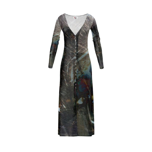 Peacock Ladies Cardigan MIdi dress