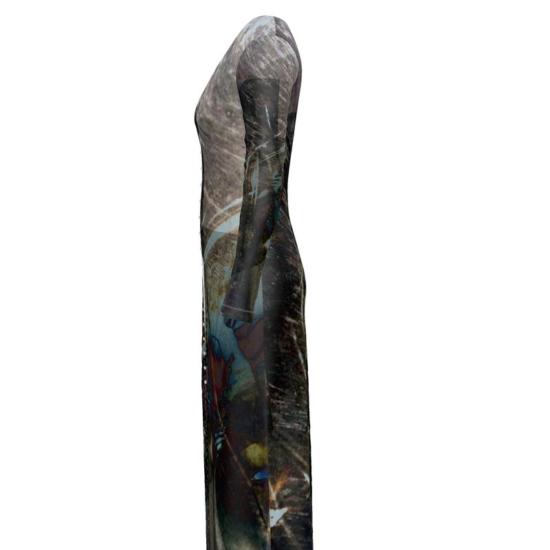 Peacock Ladies Cardigan MIdi dress