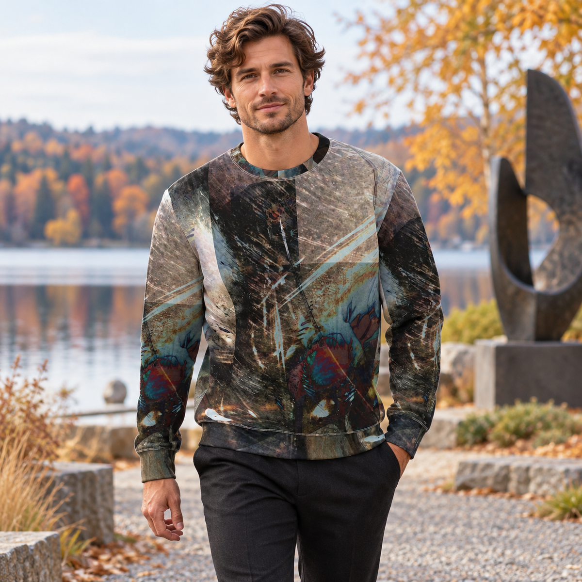 Peacock Unisex Sweatshirt — Fashion — Front