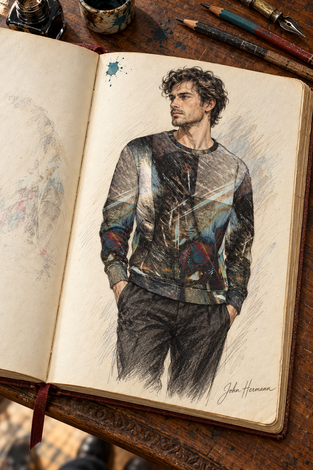 Peacock Unisex Sweatshirt — Handbook — Front