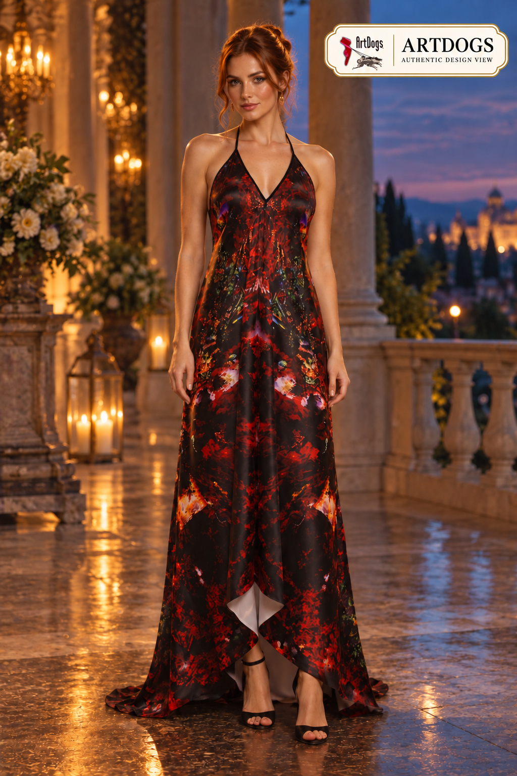 Resolving Ire Halterneck backless dress — Authentic product-front