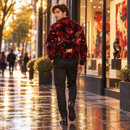 Resolving Ire men's bomber jacket back fashion view