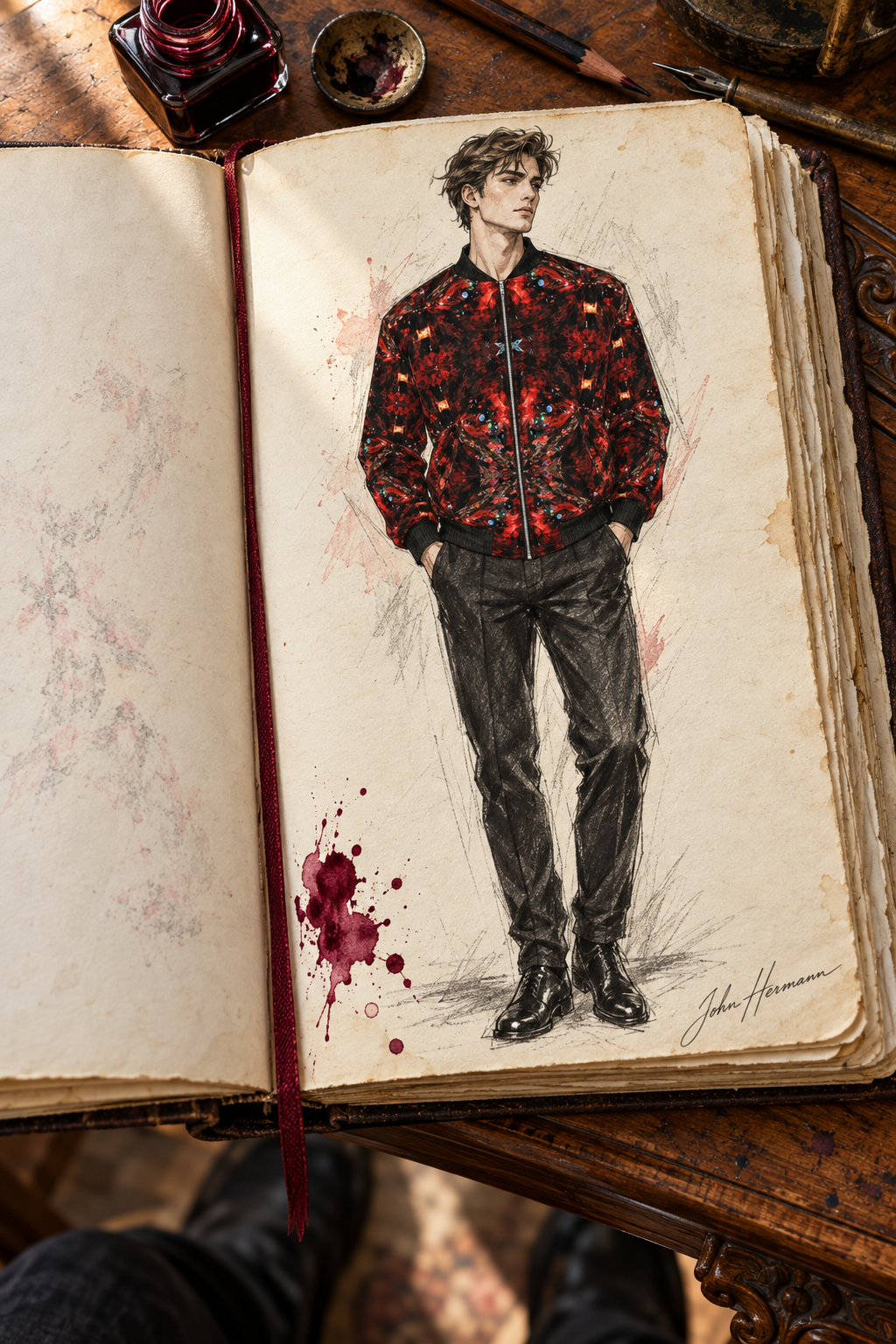 Resolving Ire men's bomber jacket Handbook front
