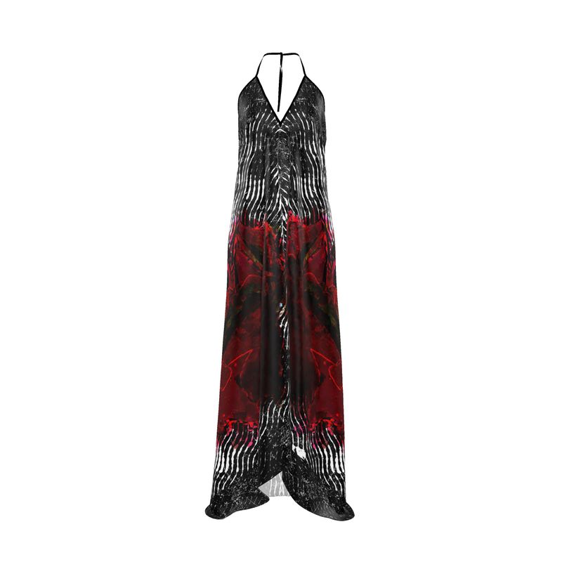 Rose of Pain and Joy Halterneck backless dress