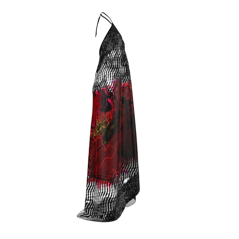 Rose of Pain and Joy Halterneck backless dress