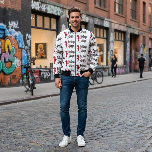Spirit of Flight 3 Men's Reversible Silk Bomber Jacket