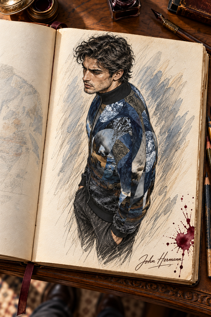 Spirit of Jezebel Men's Tracksuit Jacket — Handbook — left steep angle