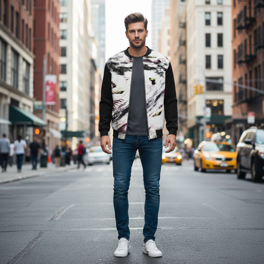 Spirit of the Age Men's Reversible Silk Bomber Jacket