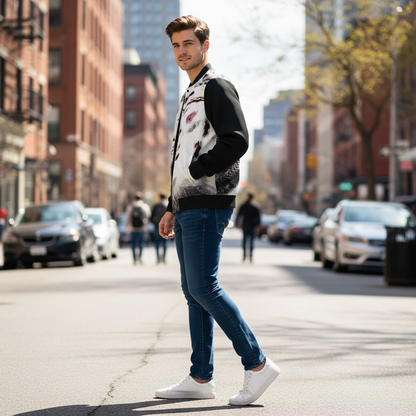 Spirit of the Age Men's Reversible Silk Bomber Jacket