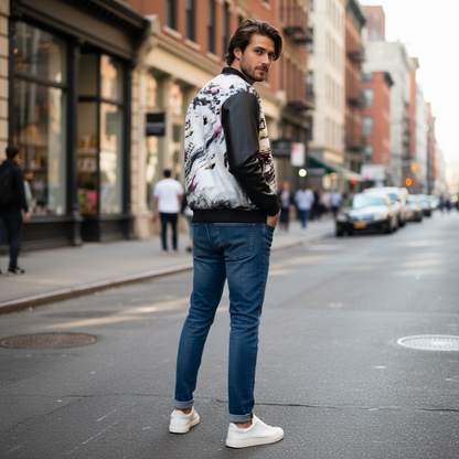 Spirit of the Age Men's Reversible Silk Bomber Jacket