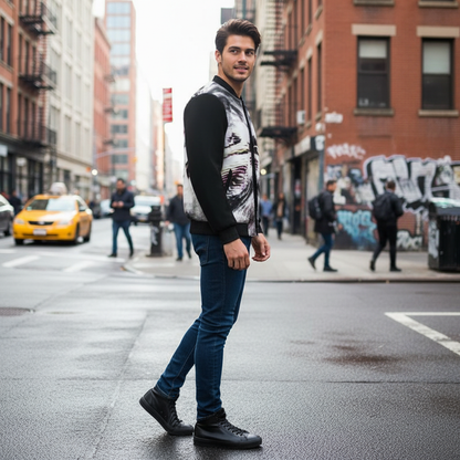 Spirit of the Age Men's Reversible Silk Bomber Jacket