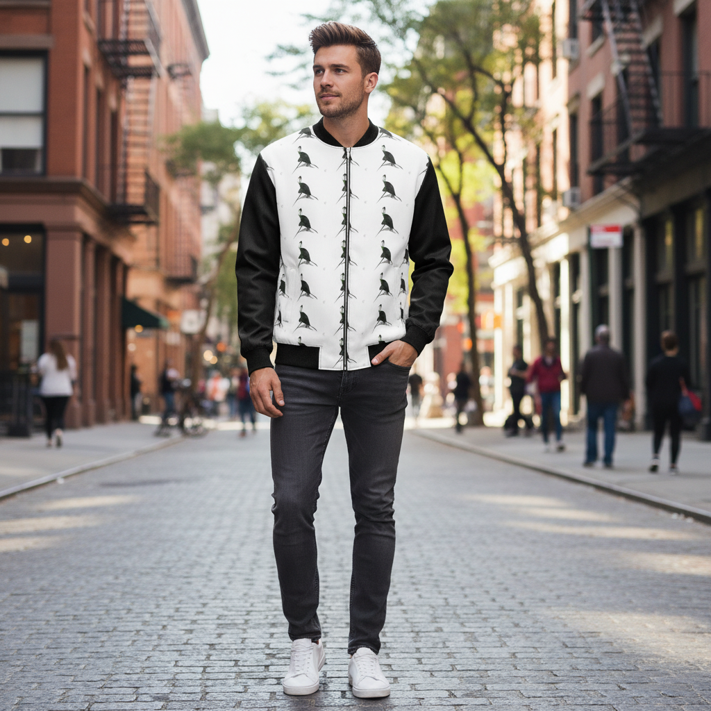 Spirit of the Age Men's Reversible Silk Bomber Jacket